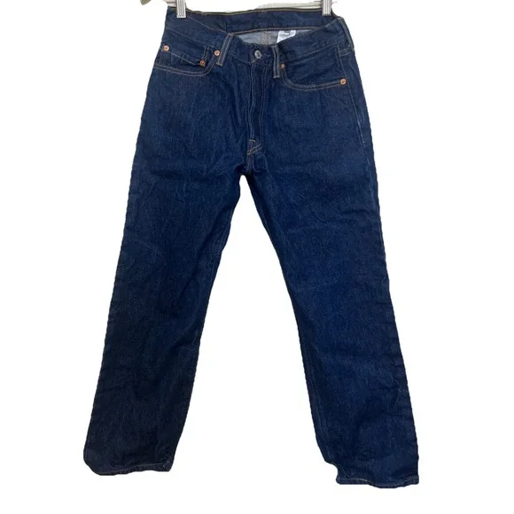 Vintage Levi's 501  Jeans 30x30 Dark Wash Button Fly 2003 - Picture 3 of 16